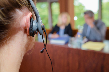 conference interpreting, translators